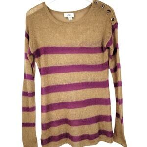 4/$20 LOFT Ann Taylor Mohair Blend Open Weave Crewneck Pullover Sweater Size XS